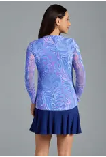 IBKul IBKul Rebecca Long Sleeve Crew Lavender Multi