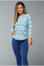 IBKul IBKul Ridley Long Sleeve Crew Navy Multi