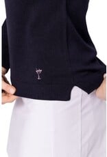 Golftini Golftini Golf Crew Neck Sweater Navy/Kelly Green