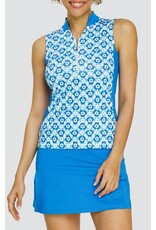 Tail Tail Micaela Sleeveless Top V Notch Collar Dotted Bloom