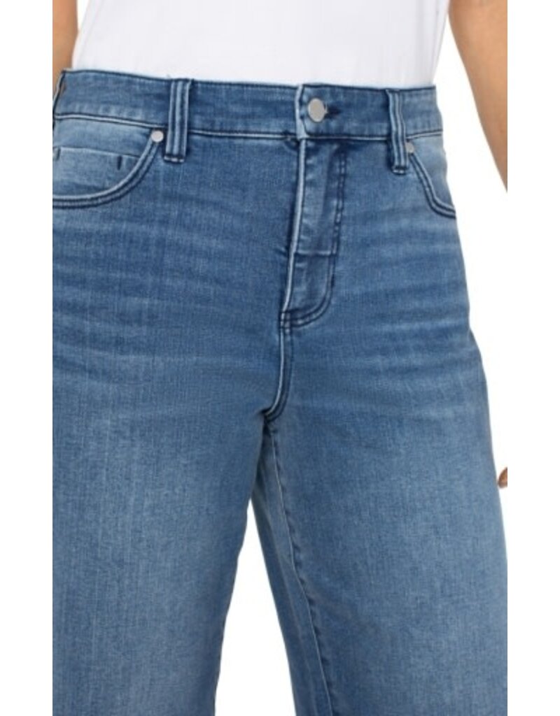Liverpool Los Angeles Liverpool Stride High Rise Crop Wide with Cut Hem