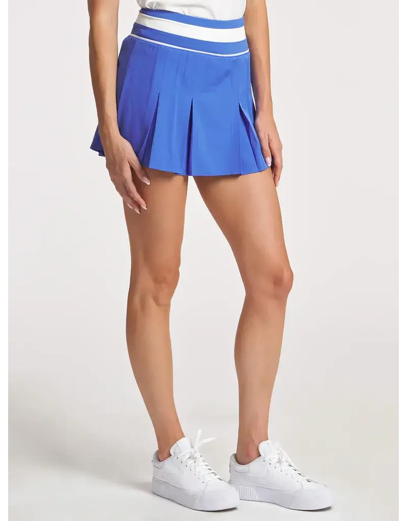 Thrive Societe Thrive Societe Varsity Inset Pleated Skort Lapis