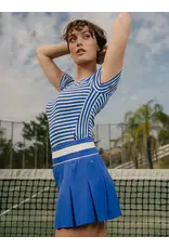 Thrive Societe Thrive Societe Varsity Inset Pleated Skort Lapis