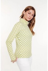 GGblue GGblue Georgia Long Sleeve Mock Royale Geo