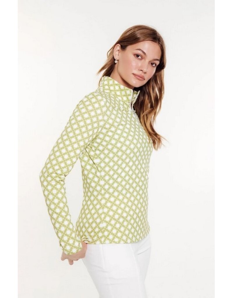 GGblue GGblue Georgia Long Sleeve Mock Royale Geo