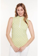 GGblue GGblue Tess Sleeveless Polo Royale Geo