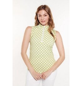 GGblue GGblue Tess Sleeveless Polo Royale Geo