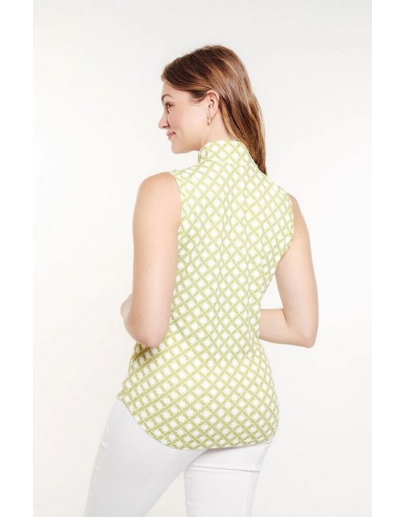 GGblue GGblue Tess Sleeveless Polo Royale Geo