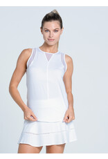 Lucky In Love Lucky in Love Tier Flounce Skort 14" White