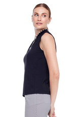 Swing Control Swing Control Velocity Scalloped Edge Sleeveless Top Black