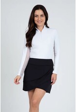 IBKul IBKul Solid Layered Skort 17" Black Large