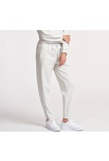 Thrive Societe Thrive Societe Ultraluxe Barrel Leg Zip Pant Heather White