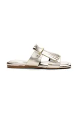 Liverpool Los Angeles Liverpool Dana Point Kiltie Flat Sandal Light Gold