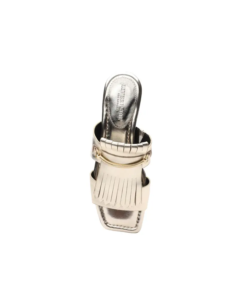 Liverpool Los Angeles Liverpool Dana Point Kiltie Flat Sandal Light Gold