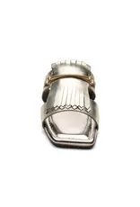 Liverpool Los Angeles Liverpool Dana Point Kiltie Flat Sandal Light Gold