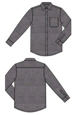 Liverpool Los Angeles Liverpool Men's Knit Long Sleeve Button Up Shirt