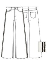 Liverpool Los Angeles Liverpool Stride High Rise Crop Wide with Cut Hem 26" ins