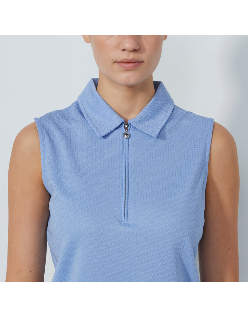 Daily Sports Daily Sports Peoria Sleeveless Polo Blue Heron