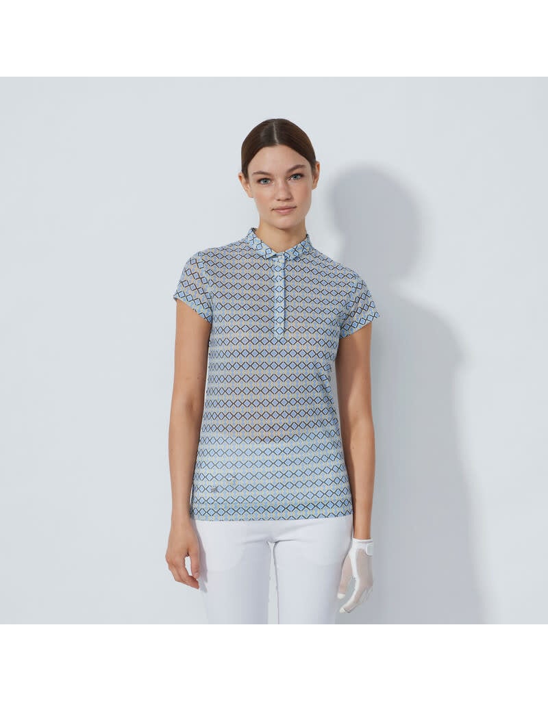 Daily Sports Daily Sports Breeze Mesh Cap Sleeve Polo Kaleidoscope