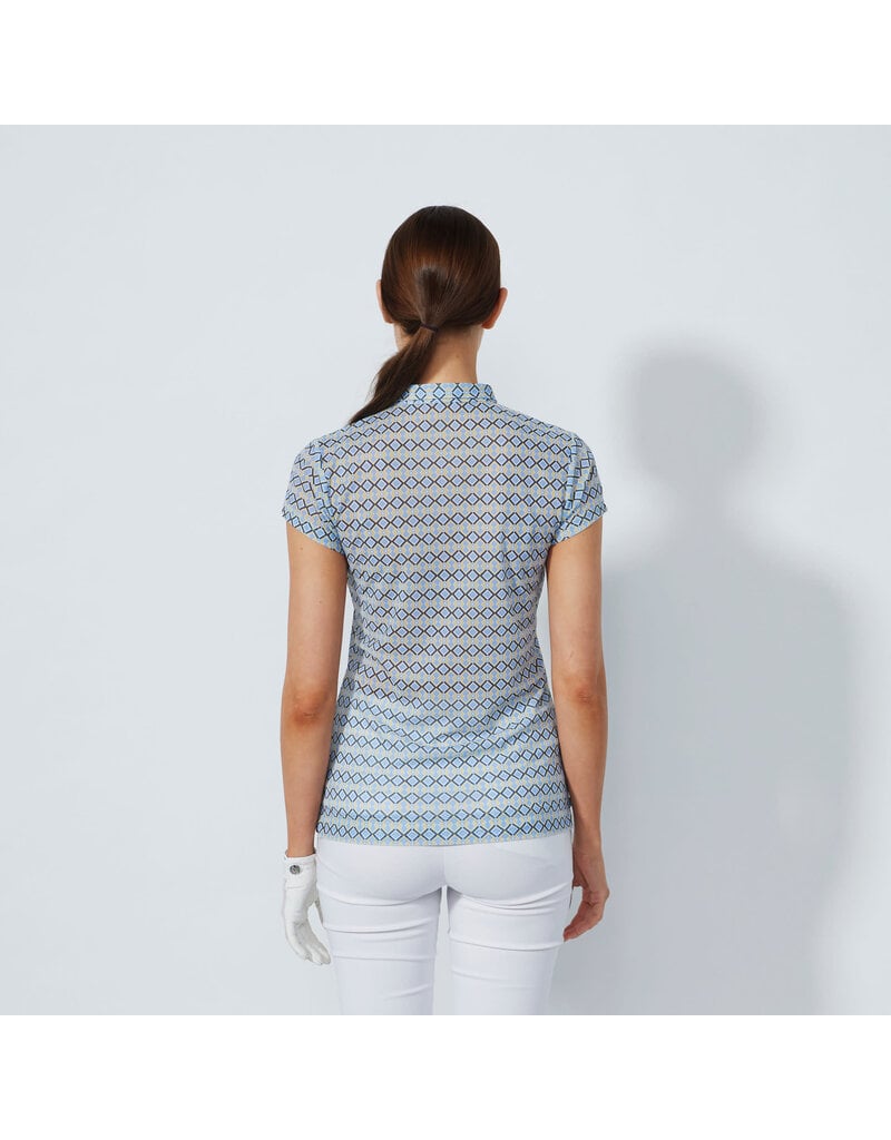 Daily Sports Daily Sports Breeze Mesh Cap Sleeve Polo Kaleidoscope