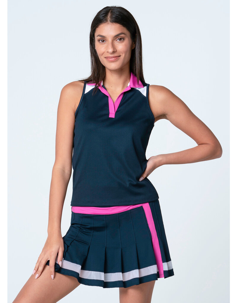 Lucky In Love Lucky in Love Action Sleeveless Polo Midnight