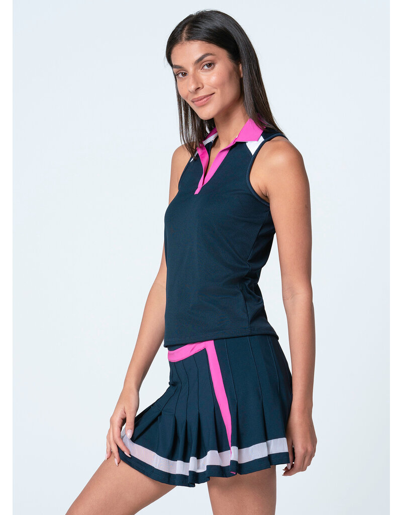 Lucky In Love Lucky in Love Action Sleeveless Polo Midnight