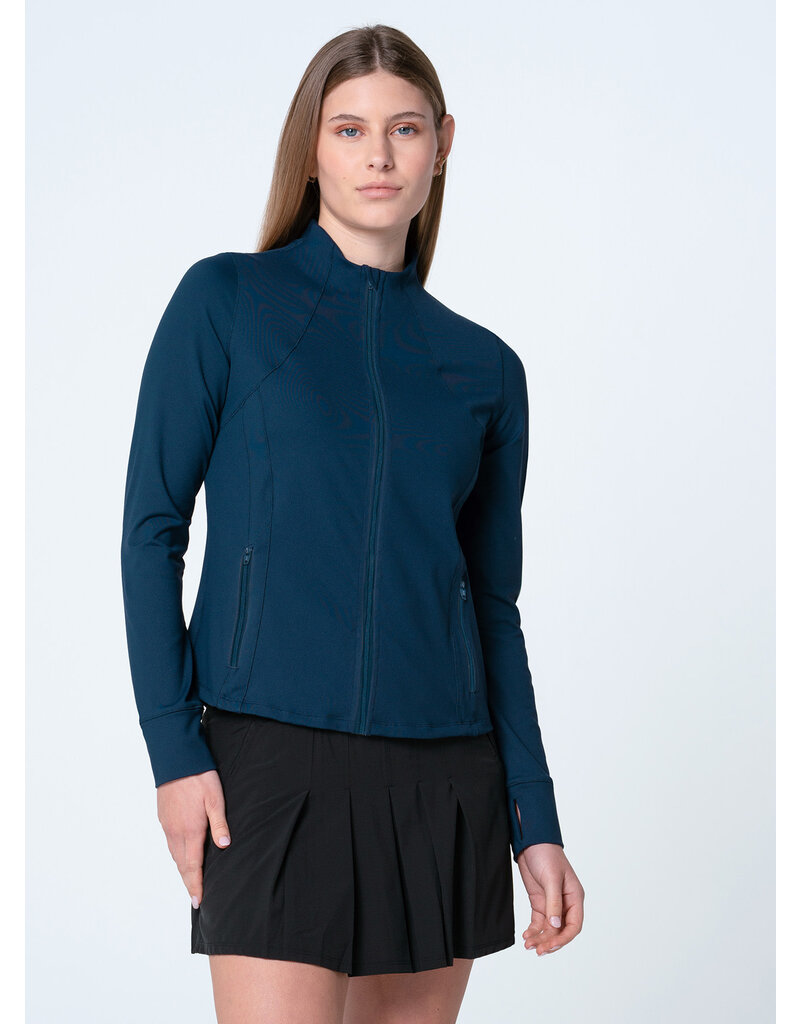 Lucky In Love Lucky in Love High Neck Zip Jacket Midnight