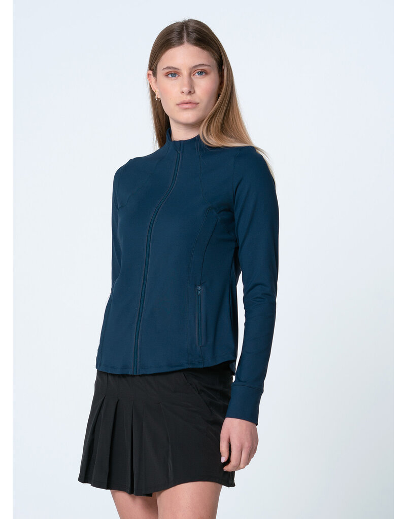 Lucky In Love Lucky in Love High Neck Zip Jacket Midnight