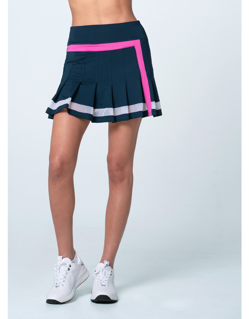 Lucky In Love Lucky in Love Corner Pleat Skort Midnight 15.5"