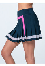 Lucky In Love Lucky in Love Corner Pleat Skort Midnight 15.5"