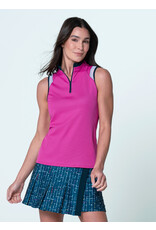 Lucky In Love Lucky in Love Color Block Zip Tank Mulb