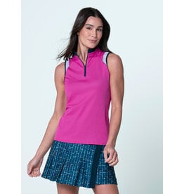 Lucky In Love Lucky in Love Color Block Zip Tank Mulb