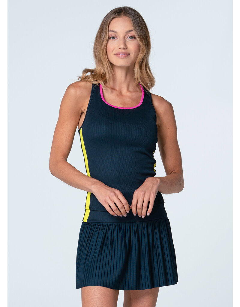 Lucky In Love Lucky in Love Racer Rib Tank Midnight