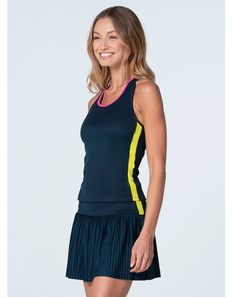 Lucky In Love Lucky in Love Racer Rib Tank Midnight