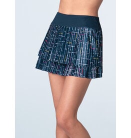 Lucky In Love Lucky in Love Lovin Boucle Pleated  Skirt 14.5" Midnight