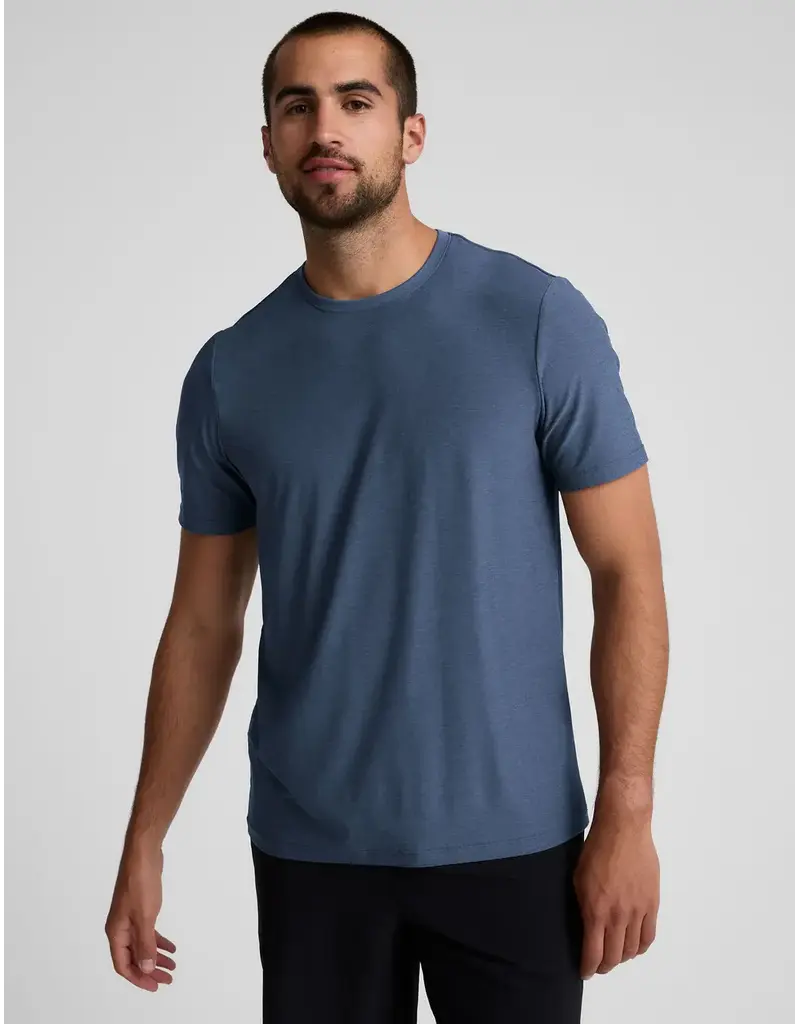 Beyond Yoga Beyond Yoga Always Beyond Short Sleeve Crew Ocean Indigo Heather