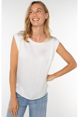 Liverpool Los Angeles Liverpool Sleeveless Woven Knit Top Dark Navy