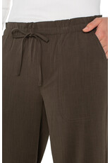 Liverpool Los Angeles Liverpool Pull On Tie Waist Wide Leg Pants Black Olive