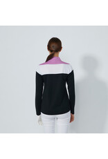 Daily Sports Daily Sports Block Long Sleeve Half Neck Top Black