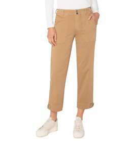 Liverpool Los Angeles Liverpool Utility Crop with Tab Hem