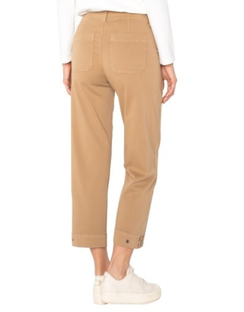 Liverpool Los Angeles Liverpool Utility Crop with Tab Hem