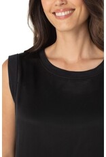 Liverpool Los Angeles Liverpool Sleeveless Woven Knit Top Black