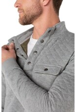 Liverpool Los Angeles Liverpool Mens Neck Snap Placket Pullover