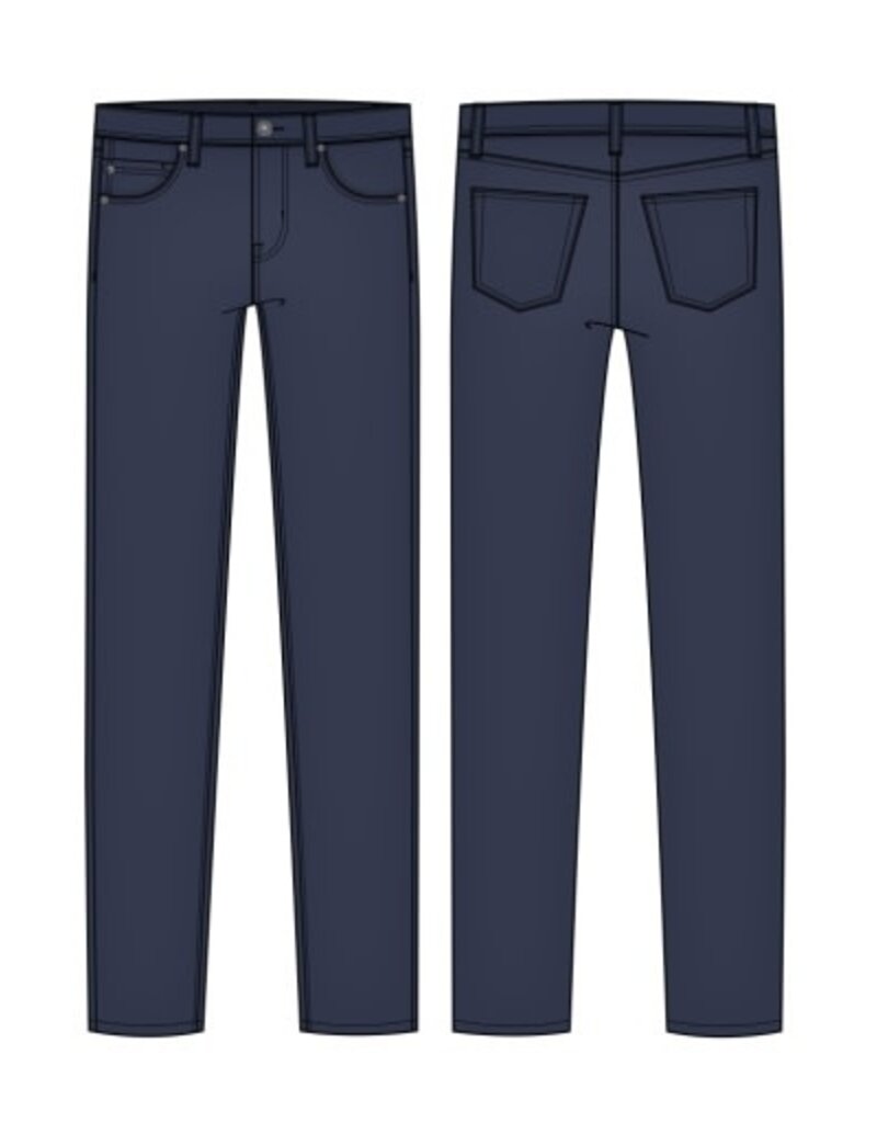 Liverpool Los Angeles Liverpool Kingston Modern Straight 32in ins Navy