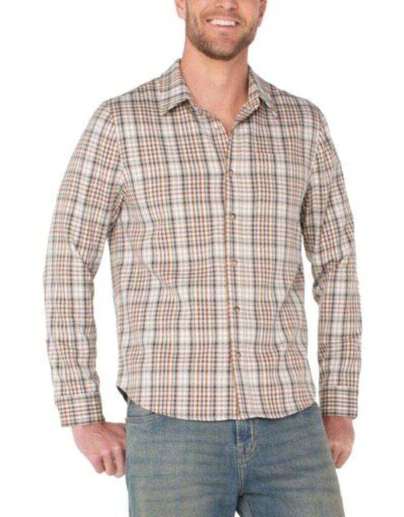 Liverpool Los Angeles Liverpool Mens Long Sleeve Button Up Shirt