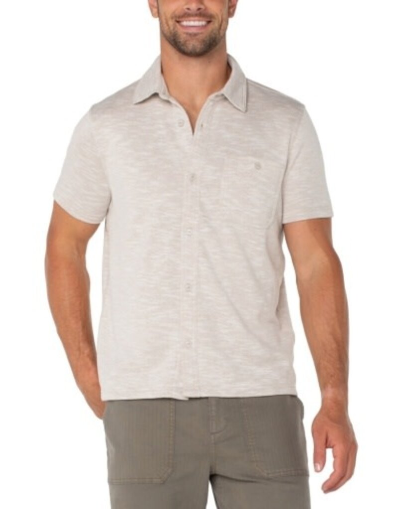 Liverpool Los Angeles Liverpool Short Sleeve Button Up Shirt