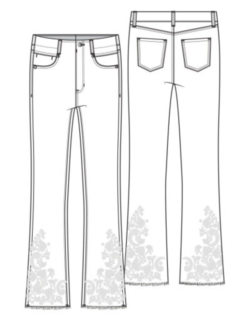 Liverpool Los Angeles Liverpool Gia Glider Crop Flare with Fray Hem 25.5" inseam