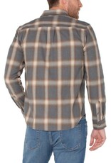 Liverpool Los Angeles Liverpool Mens Long Sleeve Double Pocket Button Up Shirt