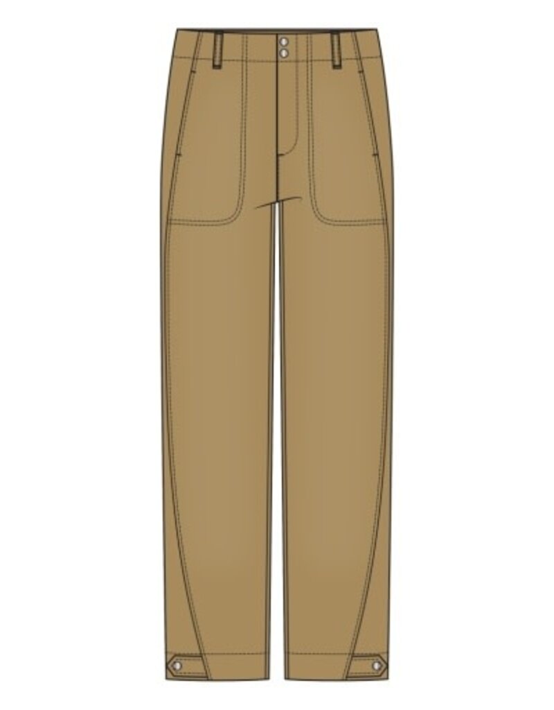 Liverpool Los Angeles Liverpool Utility Crop with Tab Hem