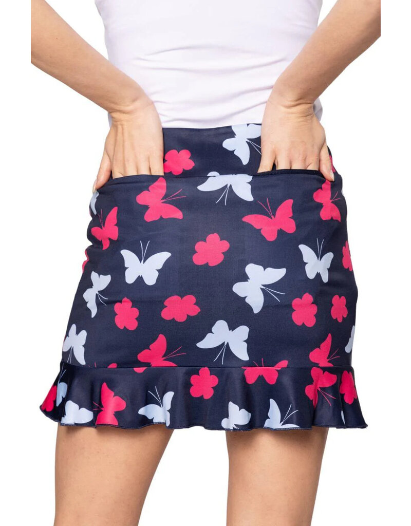 Golftini Golftini Butterfly Pull-on Ruffle Skort 17.5"